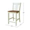 International Concepts San Remo Counter Height Stool - 24in Seat Height S79-102 - alternate 7
